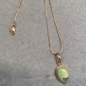 Turquoise silver necklace